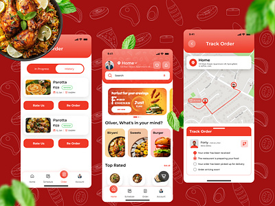 HUNGRY HUT - Food Delivery App 3d branding cover image delivery app delivery app ui design figma food delivery app food delivery app design food delivery app ui graphic design home page landing page motion graphics order page ui ui design user interface ux