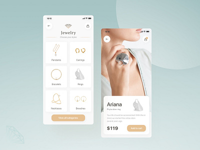 Mobile online jewelry store concept! concept ecommerce ecommerce design interface mobile mobile app mobile application mobile design mobile ui online shop online store shop ui web web design webdesign
