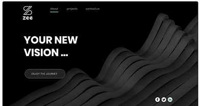 Zee Landing page ui uiux ux website