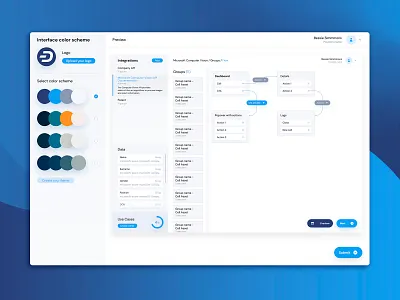 Colors UX/UI Dashboard api app color scheme customizable dashboard data design designer features interactions interface solutions ui ux