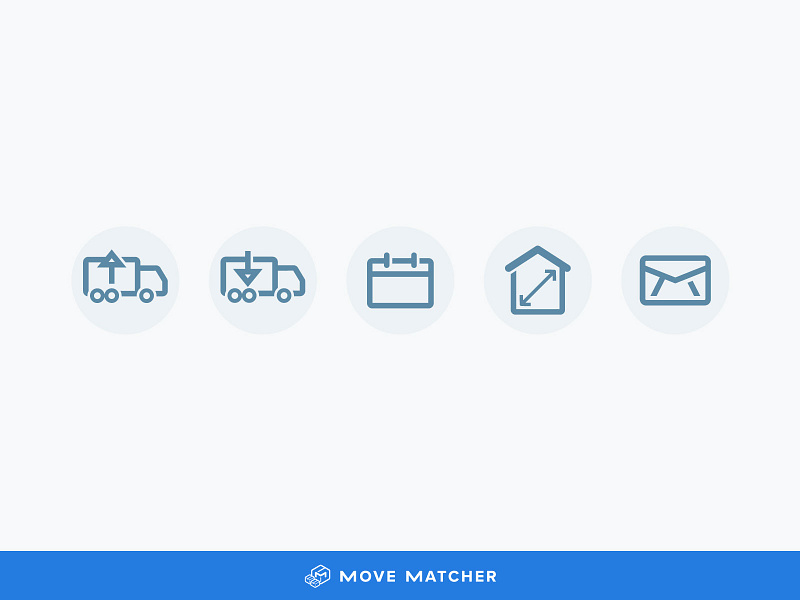 Movematcher Quote Result Icons icon design icon set iconography icons product design ui design ux design