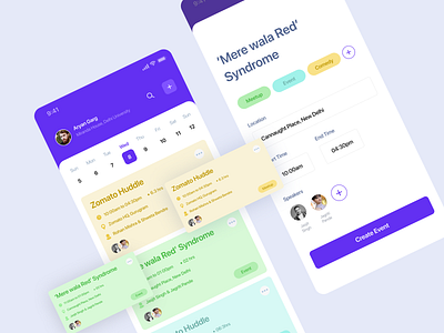Events Management App app design events app interface ui ui deisgn uiux ux ux design