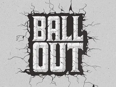 Ball Out ball basketball concrete design illustration lettering procreate sports sports design typography typography design
