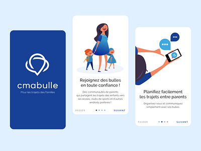 cmabulle branding characters logo onboarding ui