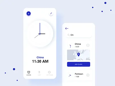 An alarm clock app alarm app branding clock app date design icon interface mobile product design settings time ui user interface ux watch 极简主义 界面