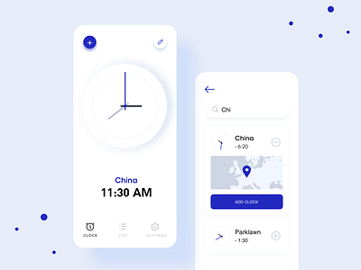 An alarm clock app alarm app branding clock app date design icon interface mobile product design settings time ui user interface ux watch 极简主义 界面