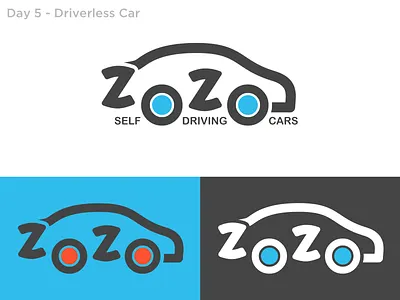 #5 - Driverless Car branding car car logo dailylogo dailylogochallenge logo logochallenge vector
