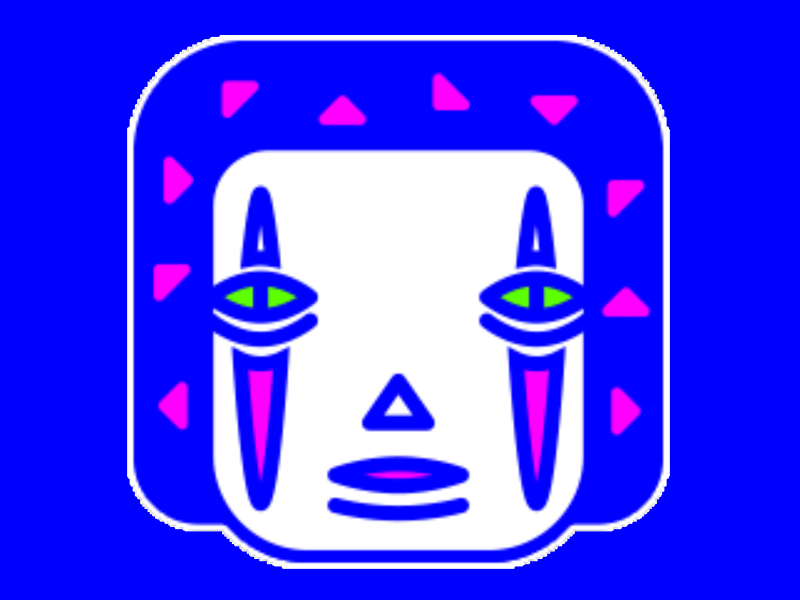 面具 gif illustration 动画 插图