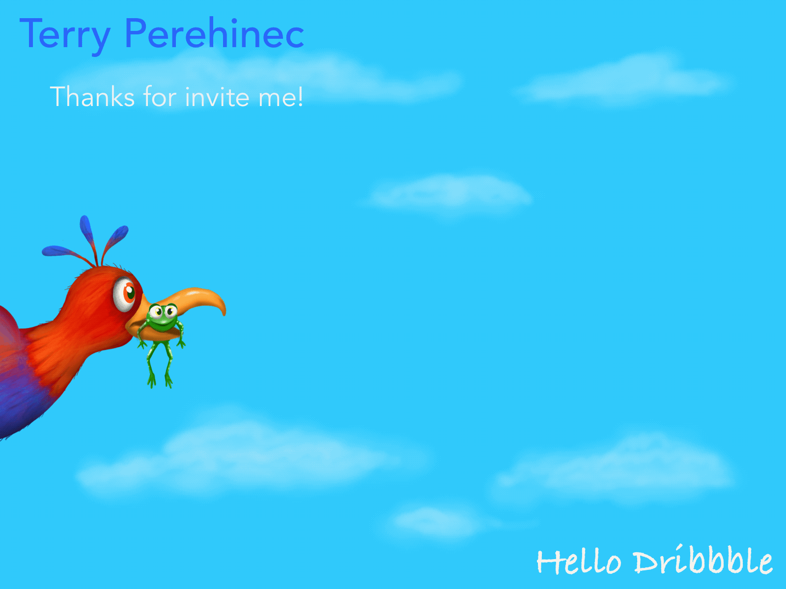 Thanks for invite. animated animation bird flying bird gif thanks for invite