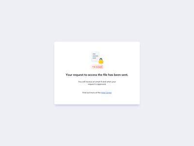 Confirmation Page UI Design access access request access request confirmation confirmation ildiesign request success ui ui design ux