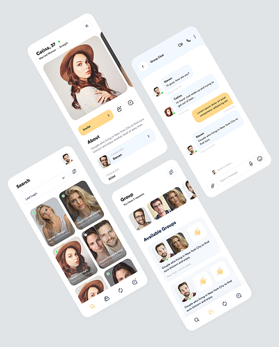 Unicorn naughty app concept app app design application brendox chat chat app clean ui date dating dating app design interface match matching messages minimal ui ui design ux ux design