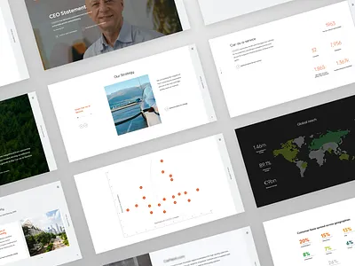 Annual Report Screens app branding design interface landing ui ux web webdesign website