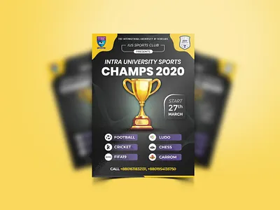 Sports Tournament Poster Design banner branding corporate design flyer graphic design ius poster poster design posters rabbidesigner sports flyer sports poster