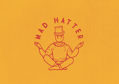 Mad Hatter branding character illustration logo retro retro logo top hat typography vector vintage vintage logo