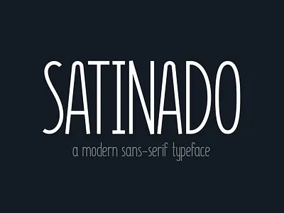 Satinado - A Modern Sans Serif Font font fontself minimal modern sans serif sans serif sanserif typeface typography
