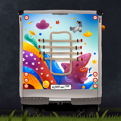 Campervan illustration backside beatles camper car cardesign hippie illustration van