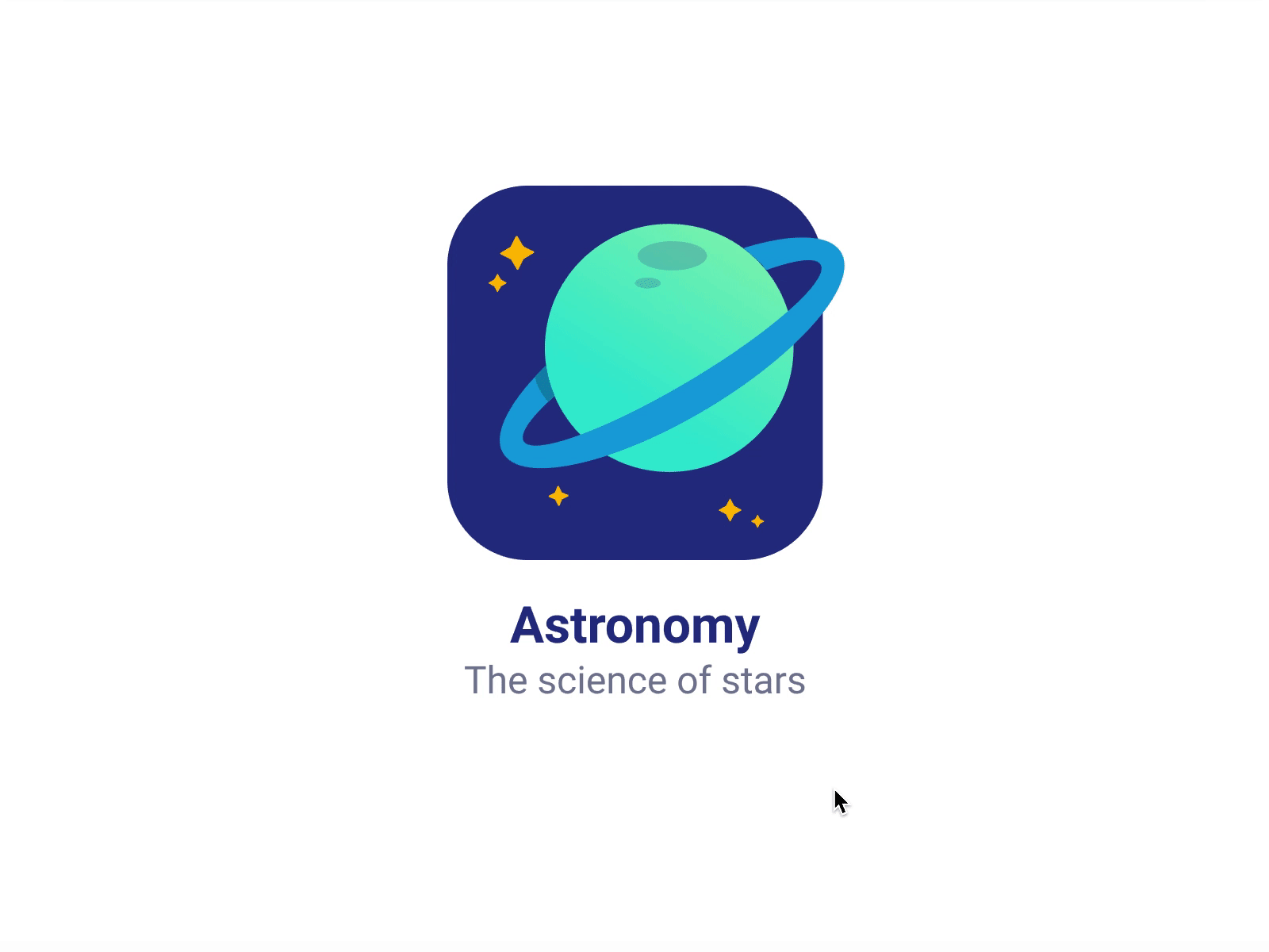 Tiny planets animation app astronomy illustration invisionstudio planets space