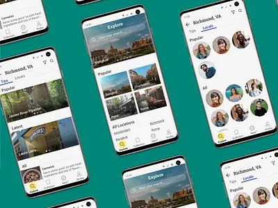 Tripbee Mockups app mockups ui