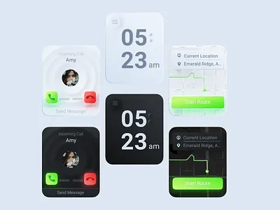 Neomorphism X Apple Watch app apple watch dark mode design digital flatdesign minimal neomorphism softui typography ui ux watch web