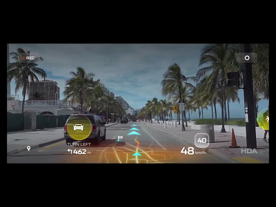 HDA Extended Reality Navigation App Design Concept app design ar augmented reality automative ui design concept extended reality futuristic tech holographic ui interaction design navigator next gen ui smart navigation smartphone app traffic ui ux virtual reality vr xr