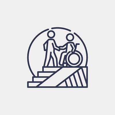 Equity and Progress in Accessibility icon accesibility design graphic design icon illustration logo vector