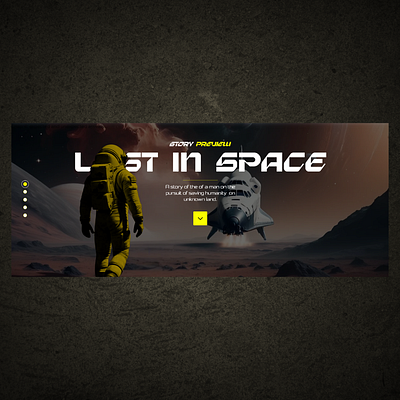 Space Movie Preview Website | Posthive aesthetic website astronaut modern ui modern uiux modern website moon movie movie website planet space spaceship story story website uiux universe