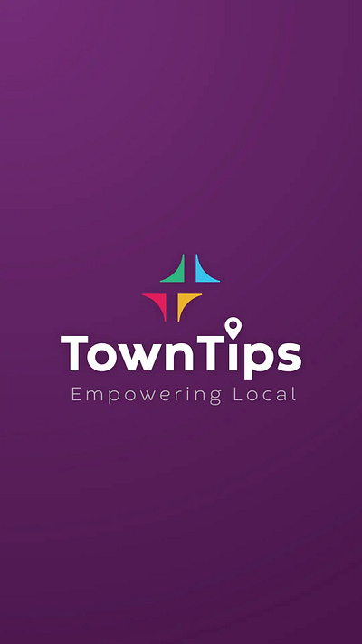 Innovative App Branding | TownTips | Zero Designs branding corporate branding agency design graphic design illustration logo logo design logo design agency ui website design