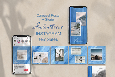 Blue Instagram Carousel Template blue blue instagram blue instagram carousel template blue instagram template carousel carousel instagram carousel post carousel template feed instagram instagram carousel instagram stories instagram template photoshop post psd social media stories story template