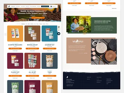 MyBali Coffee - Landing Page WooCommerce UI Design coffee coffee shop figma landing page product design ui ui design uiux ux ux design web design