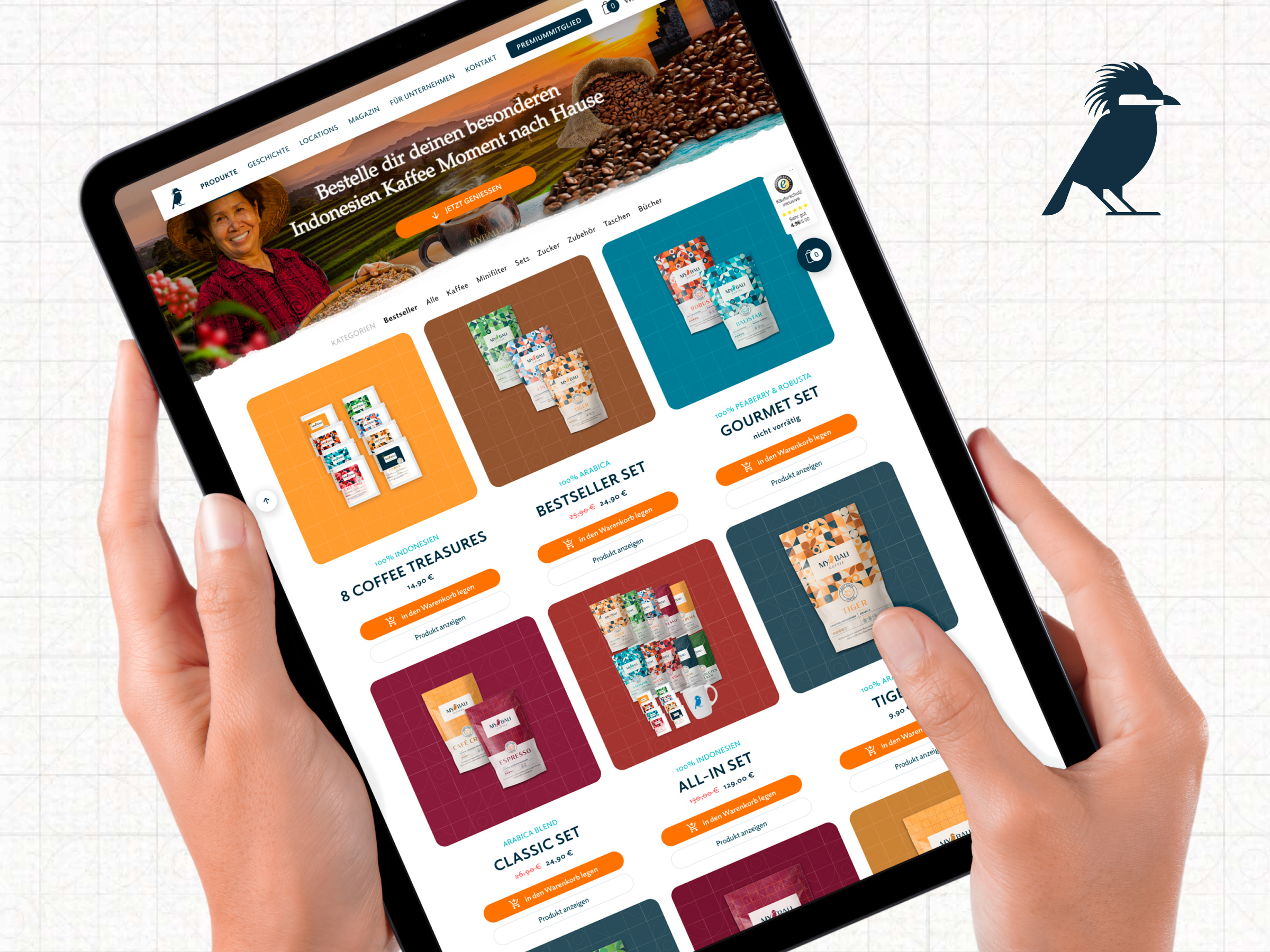 MyBali Coffee • Landing Page WooCommerce UI Design coffee coffee shop figma landing page product design ui ui design uiux ux ux design web design