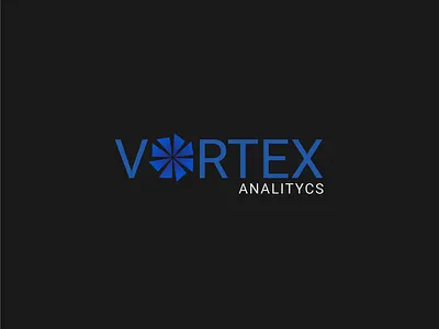 Vortex Analitycs Logo Design branding design flat icon illustration illustrator logo logochallenge logocore logodesign minimal