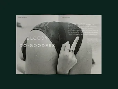 DAME impact report branding brochure design print typography