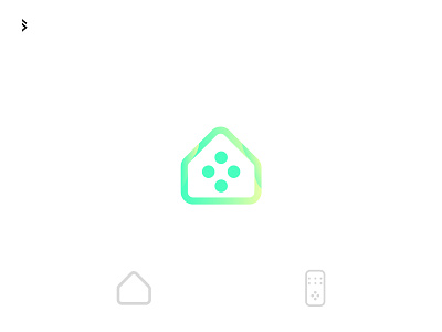 Domotics logo icon 2020 branding clean colorful creative design domotrics gradient green house inspiration logo remote control simple logo smarthome