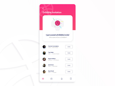 Dribbble invite dribbbble invite invite design mobile uidesign