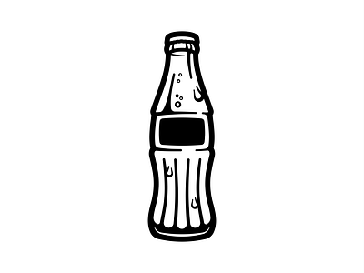 Cola WIP bottle cola cold drink drip illustration pop soda