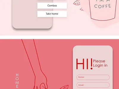 coffeshop design illustration typography ui