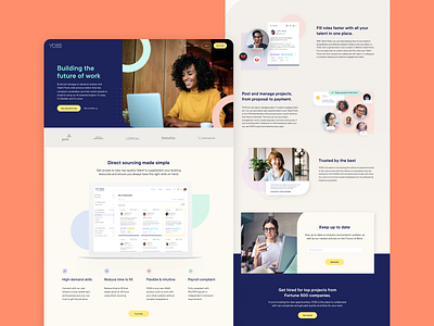YOSS Homepage Design branding landingpage product webdesign