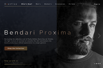 BendariProxima design desktop design fashion app landing page concept landing pages ui