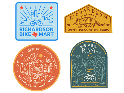 Bike Shop Merch Designs 2020 badgedesign bike biking city illustration cycling dallas drawing illustration landscape merchandise nature outdoors t shirt texas