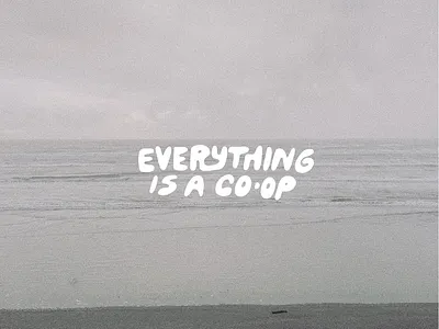 Think about it co op goo lettering pnw type