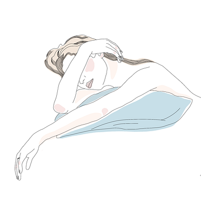 Monday mood girl illustration illustration illustrations minimalistic minimalistic art monday mood pastel color