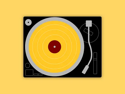 LP-120 Holgraphic Sticker holograph illustration record sticker turntable vinyl