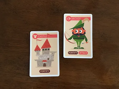 Fortify Yourselves archer card game castle family game fortify medieval ninja
