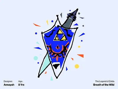 Zelda sticker design - By my son, Annayah contest custom stickers design flat holographic icon illustration master shield master sword playoff retro sticker stickermule stickers vector zelda