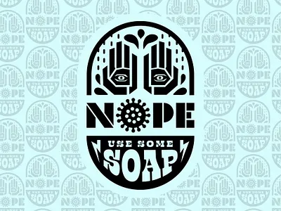 nope use some soap design illustration logo typography vector