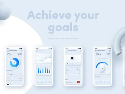 Free Neumorpic UI Kit android app business design kit figma finance finance app free kit free ui kit ios app ios application library modern neumorphic neumorphism skeuomorph skeuomorphism