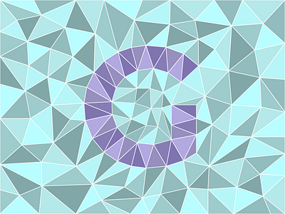 G 36daysoftype 36daysoftype07 adobe illustrator aqua illustration illustrator purple typography vector vector art