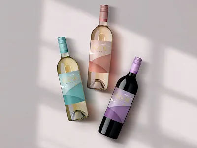 Rose Hill — Glamour Shot bottleshot illustration label label design logo packaging typography wine wine label wine label design