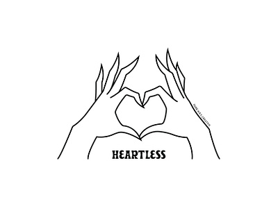 Heartless design graphic art illustration vector