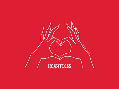 Heartless design graphic art illustration vector